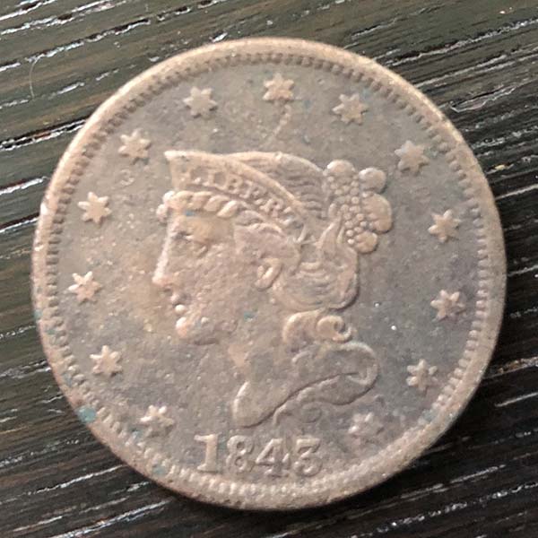 1843 Braided Hair Large Cent IMG 5996