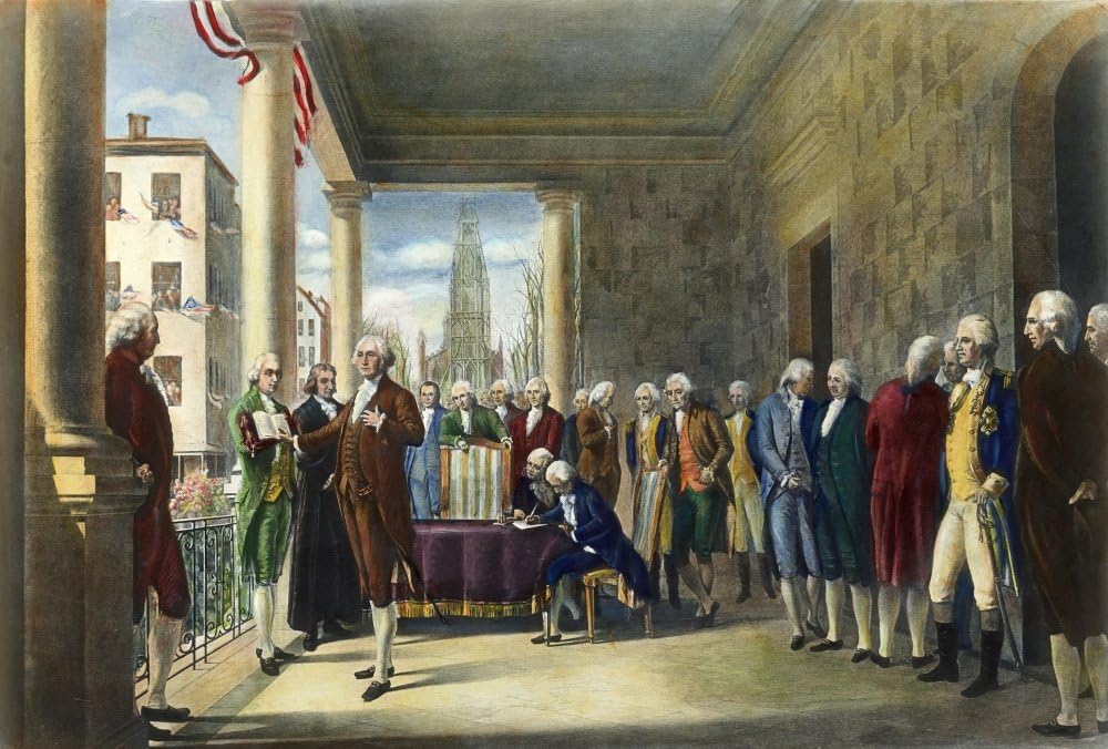 George Washington Inaugural Button | Bucketlisters 1 President George Washington's Inauguration